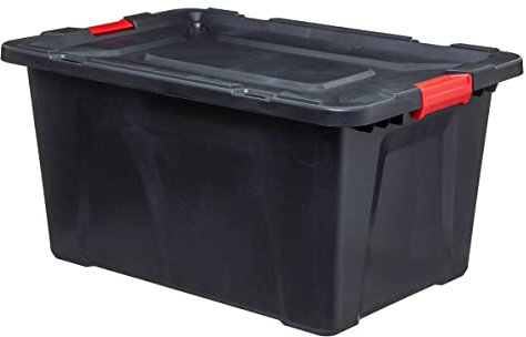 5five - store n box 100l caja de plástico negro