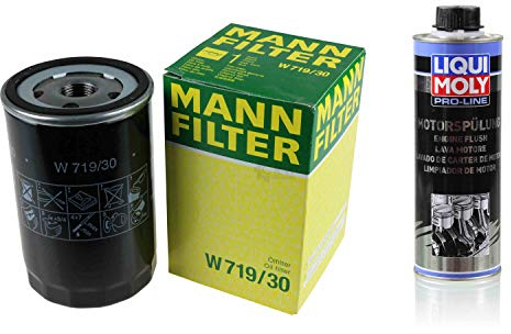 MANN-FILTER Ölfilter W 719/30 + 2427 Pro-Line Motorspülung
