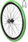 Redondo 28 Zoll Hinterrad Singlespeed Fixie Laufrad Felge Schwarz Grün + Reifen