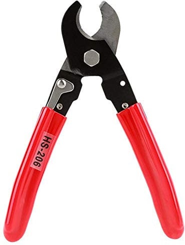 Oumefar HS 206 Aluminum Copper Cable Wire Cutter Tool Steel Special Hardened Cutting Edge Compact Cutter Tool to 35mm² for Cutting Wire