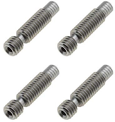 YINETTECH 1,75 mm M6 V6 E3D Heat Break Throat Tube Edelstahl Heatbreak Fit für 3D-Drucker CR-10 Ender 3 Hotend 4 Stück