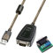 DTech USB zu RS485 Adapter RS422 Kabel Serielle Schnittstelle mit CP2102 Chip Terminal Board LED leuchtet Ferrit Core für Windows 11 10 8 7 XP Mac (1,5m)
