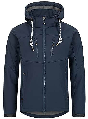Deproc Active Herren Softshelljacke mit abnehmbarer Kapuze Übergangsjacke Windbreaker #ankerglutfreiheit