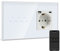 BSEED Enchufe Normal con Interruptor de luz WiFi Blanco,Compatible con Alexa y Google Home,Control de APP,3 Gang WiFi Interruptor,Schuko Enchufe con 1 Puerto Tipo C y 1 Puerto USB(Neutral Requerido)