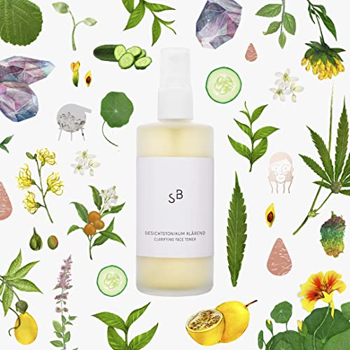 Studio Botanic Gesichtstonikum Klärend – Erfrischende Gesichtspflege mit BIO Hamamelis und Grüner Tee Extrakt – 100 ml Sprühglasflasche – 100% Rein Natürlich – Zertifizierte Vegane Naturkosmetik