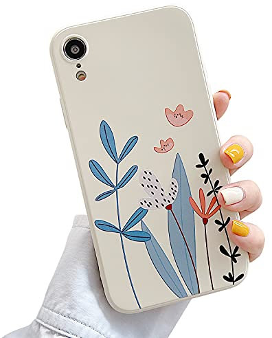 ZTUOK Kompatibel mit iPhone XR Hülle für Frauen und Mädchen, süßes Blumen-Muster, dünn, weich, TPU, stoßfest, Silikon-Schutzhülle für iPhone XR - Blumen