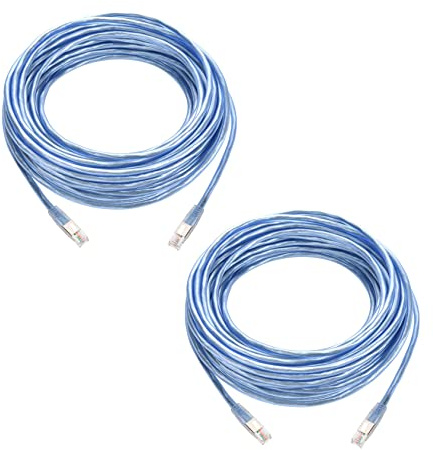 Beszin 2 cavi RJ11 schermati per modem ad alta velocità DSL Internet, per modem DSL a banda larga, trasferimento dati ad alta velocità, cavo jack Ethernet DSL per casa