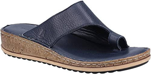 Hush Puppies Damen Elissa Zehensteg Sandale, Navy, 38 EU