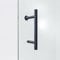 AQUALAVOS Tirador de puerta negro para puerta de ducha de acero inoxidable para puerta de ducha, puertas de cristal, puertas correderas, puerta de ducha de cristal, tirador de barra de 130 mm,