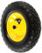Haemmerlin Puncture Proof 400mm Wheelbarrow Wheel - Solid Tyre Durable and Maintenance-Free Solution with Metal Centre for Smooth Transportation Work