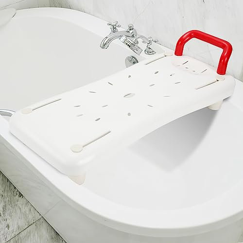 Faobureim Badewannensitz Senioren rutschfest Badewannenbrett zum Sitzen Ausziehbare für 41-62cm Badewanne 150 kg Tragkraft Duschbrett für Badewanne Erwachsene Badewannenstuhl Wannensitz