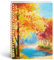 HAKACC Spiral Notizbuch, A5 Hardcover Spirale Notizblock 15x20,5cm Liniert Notizbuch Geschenk für Frauen Büro und Schule