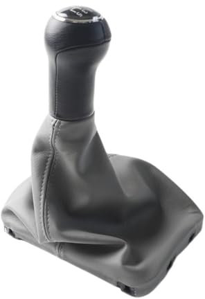 Schaltknauf Für VW Für Beetle 1998 1999 2000 2001 2002 2003 2004 2005 2006 2007 2008 2009 2010 5-Gang-Schalthebelmanschette Schaltknauf Knauf (Color : Gray)