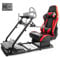 Dardoo Flight Racing Simulator Cockpit with Seat Adjustable Fit for Logitech/Thrustmaster G920 G923 T80 T150 HOTAS Warthog, G Saitek Without Wheel, Shifter Pedal