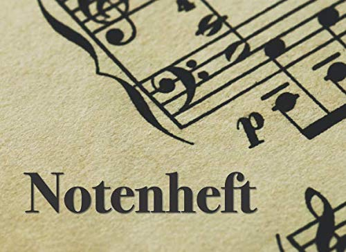 Notenheft: blanko - quer - 108 Seiten