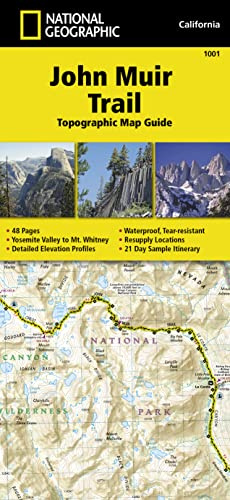 John Muir Trail Topographic Map Guide