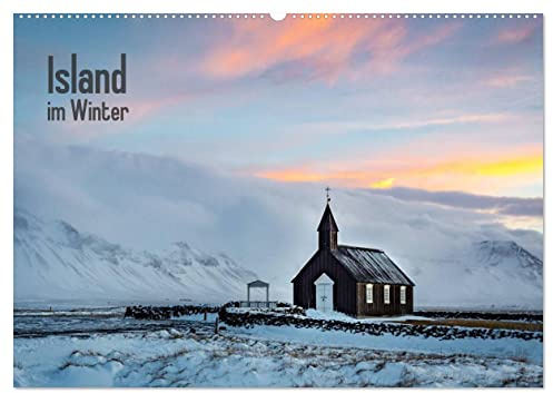 Island im Winter (Wandkalender 2026 DIN A2 quer), CALVENDO Monatskalender: Atemberaubende Landschaften (CALVENDO Natur)