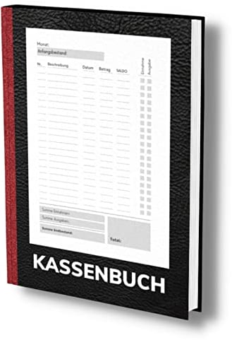 Kassenbuch: A4 Schwarz- Einfaches Einnahmen und Ausgaben Buch für Gastronomie, Privathaushalt und Kleingewerbe. Auch als Haushaltsbuch geeignet. Über ... Mwst. (Kassenbuch Kleinunternehmer, Band 2)
