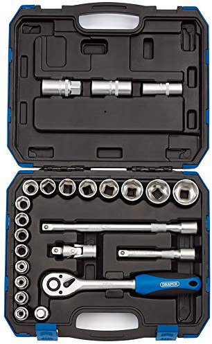 Draper 16362 1/2-Inch Square Drive Metric Socket 24 Piece Set