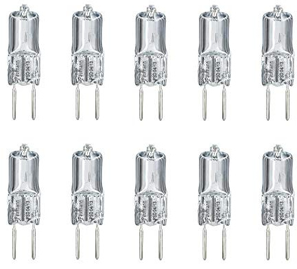 10 x Nice Price Halogen Stiftsockellampe 10W G4 klar warmweiß 2700K dimmbar