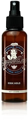 Dapper Dan Spray fixant, produit capillaire pour hommes à tenue extra forte, spray à tenue ferme avec un style longue durée, 125 ml