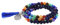 YINETTECH 108 Gebetskette Mala Halskette Baum des Lebens Chakra Mehrschichtiges Armband 6mm Naturstein Schmuck Rosenkranz Tibetisch Buddhistischer Buddha Meditation