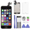 SNIDII Screen Replacement for iPhone 5C Black 4.0 inch with Earpiece and Camera Full Assembly 3D Touch LCD Display Digitizer Frame Replacement with Repair Tool Kit, Screen Protector