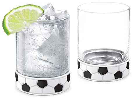 Final Touch Kick-Off Whiskey- und Cocktail-Fußball-Becher – 340 ml, 2 Stück (FTA6672)
