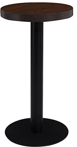 vidaXL Bistrotisch für 2 Personen Bartisch Bartresen Stehtisch Tresentisch Esstisch Tisch Küchentisch Partytisch Dunkelbraun 40cm MDF