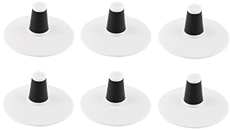 Bottle Top Stems, Rubber Bottle Holder Base Cutting Bottle Holder Base Bottle Top Stems 6 Pack of Set(White)