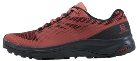 Salomon Outline Gore-Tex (wasserdicht) Damen Trekking- & Wanderschuhe, Rot (Apple Butter/Black/Brick Dust), 42 2/3 EU