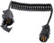 BEIJISTAR 2.5M Cavo Prolunga Rimorchio 7 Poli, 12V Cavo Prolunga per Rimorchio con Spina e Presa 7 Poli, Cavo Prolunga Spirale Rimorchio Connettore, per Caravan Rimorchio Camion RV