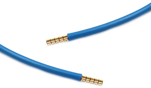 WITTKOWARE Elektroverteilung/Zählerschrank Verdrahtungsbrücke, 10mm², 25cm, beidseitig Aderendhülsen 18mm, blau