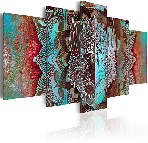 murando Akustikbild 225x112 cm Bilder miit Akustikschaumstoff Hochleistungsschallabsorber Schallschutz Leinwandbild XXL 5 tlg Wandbild n-A-0051-b-o