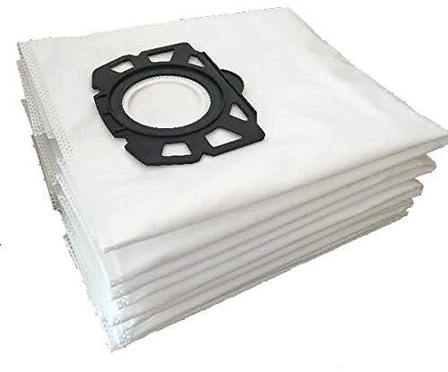 6 Sacs Filtre d'Aspirateurde Compatible avec Karcher 6.904-409.0, WD4, WD5, WD5, WD4 P, WD5 P, WD6 P, WD4.000 WD5.999, WD 4290, 5200 M, MV 4, MV 5, MV 6, MV4 P, MV5 P, MV6 P, MV 6 P Premium