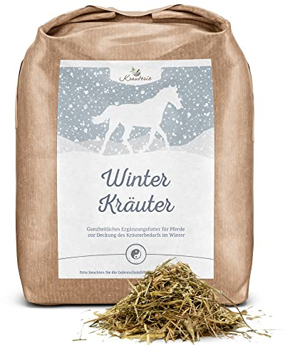 Krauterie Winter Kräuter für Pferde in Spitzenqualität (2000 g), Saisonkräuter als Bestandteil artgerechter Fütterung, frei von Zusatzstoffen, aus Liebe zu Deinem Pferd