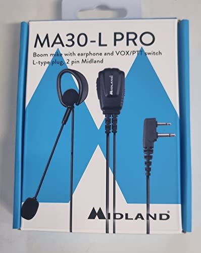 Midland MA30-L PRO MICROFONO AURICOLARE CON MICROFONO BOOM 2 PIN