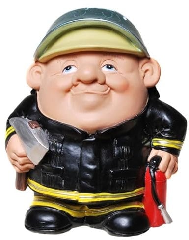 Spardose Feuerwehrmann mit Pfropfen, ca. 13 x 10 cm