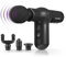 VITALmaxx Elektrische Mini Massage Gun zur Muskelmassage | Mit vier verschiedenen Aufsätzen | Intensive Anwendung in 5 Stufen | Integrierter Akku mit 1800mAh für bis zu 50 Minuten Laufzeit [Schwarz]
