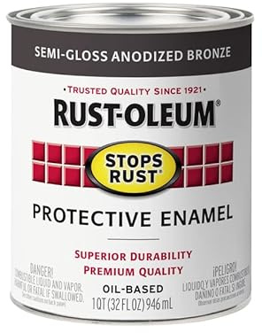 Rust-Oleum Stops Rust Anodized Bronze Oil-Based Industrial Enamel Paint Quart, 1 qt