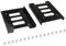 RIIEYOCA 2.5 to 3.5 SSD HDD Hard Drive Adapter Bay,2 Pack Steel Hard Disk Drive Mounting Holder,for PC Computer Host Solid State Disk Mounting (Black)