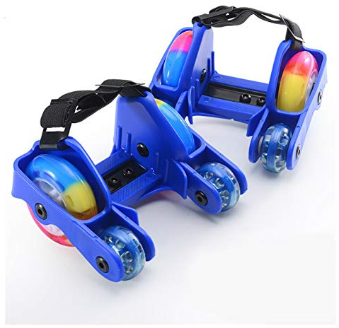 Roue Accessoires Roller Flashing Roller Skate Shoes avec 4 Roues Poulie Lighted Clignotant Roues Skate Talon Rollers Patins Chaussure de Sport