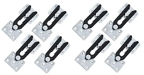 KVSERT Couch-Verbindungsstück, 8 Stück Metall-Sofa-Gelenk, Schnappverschluss Alligator-, Couch-Verbindungsstück