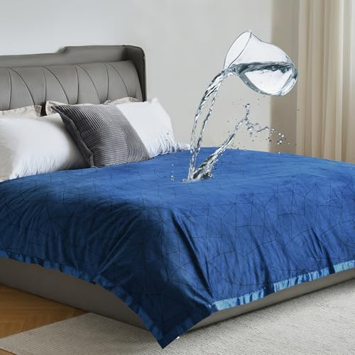 wasserdichte Decke 178x230cm - Liebesdecke Wasserdicht mit 3-lagigem nassschutz, 100% auslaufsicher Tagesdecke für Baby, Erwachsene & Haustiere, geeignet für Bett & Sofa, Leicht zu Reinigen