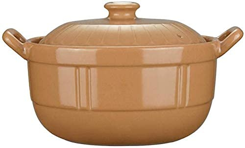 ZAANU Cazuela De Sopa Olla De Gas Grande Utensilios De Cocina Cerámica De Hierro Fundido con Tapa Olla De Estofado Olla De Barro Olla De Sopa Cacerolas (Tamaño : 5L) (7L)