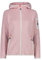 CMP Damen Giacca In Knit-tech Da Donna Con Cappuccio Fisso Jacke, Rose-weiß, 38 EU
