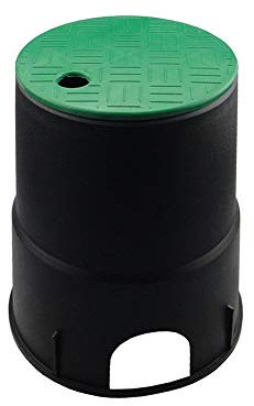 TOPINCN Valve Box Cover, 6 Inch Garden Lawn Underground Valve Box Cover Plastic Sprinkler Watering Valve Cover Round Sprinkler System Irrigation Circular Valve Box Quick Water Valve