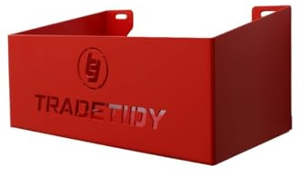 Storage Tray 250mm Steel Wall Shelf Van Rack – TradeTidy Red