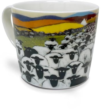 Thomas Joseph Sheep Mug Early Morning Rush Hour - Bone China Coffee Tea Mug