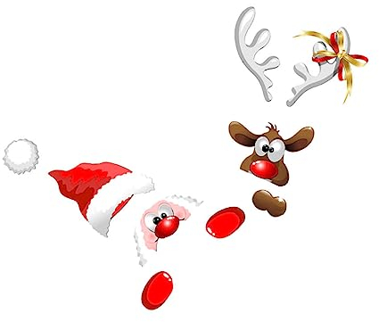 PRETYZOOM 1stk Weihnachtsaufkleber Für Garagentore Wandbilder Weihnachtsdeko Glas Türaufkleber Pvc 3d